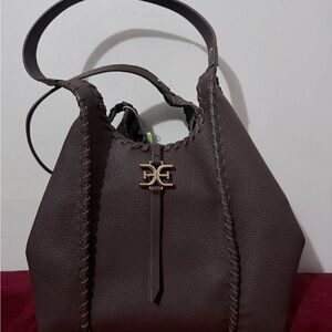 Elegant Brown Leather Tote Bag